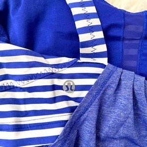 Lululemon blue tank EUC size 4